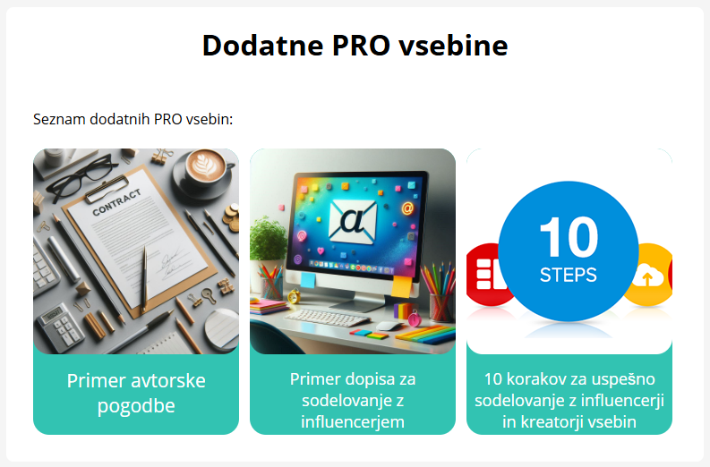 PRO vsebine